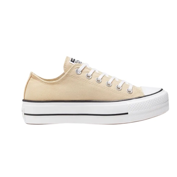 Low-Top Tan Platform Converse, 10.5 - Picture 2 of 13